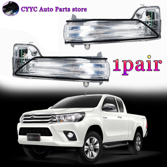 2Pcs Rearview LED Mirror Turn Signal Lamp for Toyota Hilux Revo pickup 2015-2020