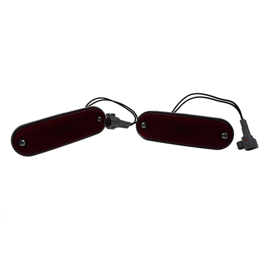 Reflective Side Marker Lights Driver and Passenger Side 2 Pieces for RAV4 96-2000- v