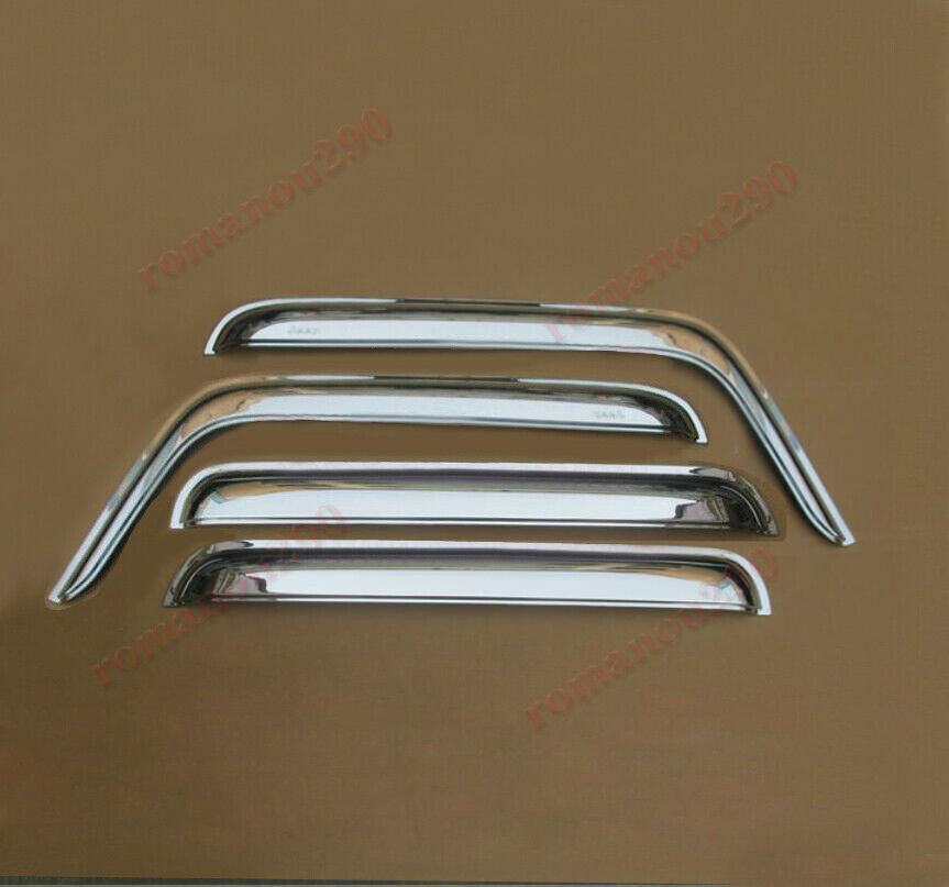 for Jeep for Wrangler 2018-2024 silver Window Visors Sun Rain Guard Vent Deflectors