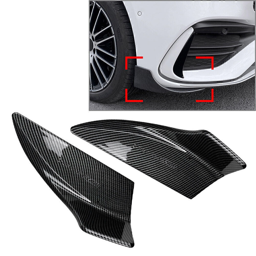 Side Splitter Air Vent Intake Lower Spoiler Canards Fit for Benz C Class W206 Sedan