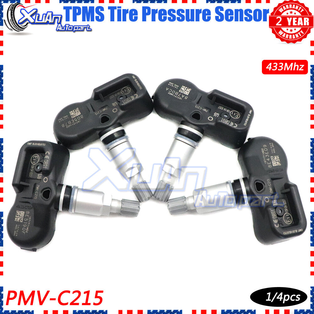 4-piece Tire Pressure Monitoring System (TPMS) PMV-C215 for Lexus LC RX 42607-48020- v
