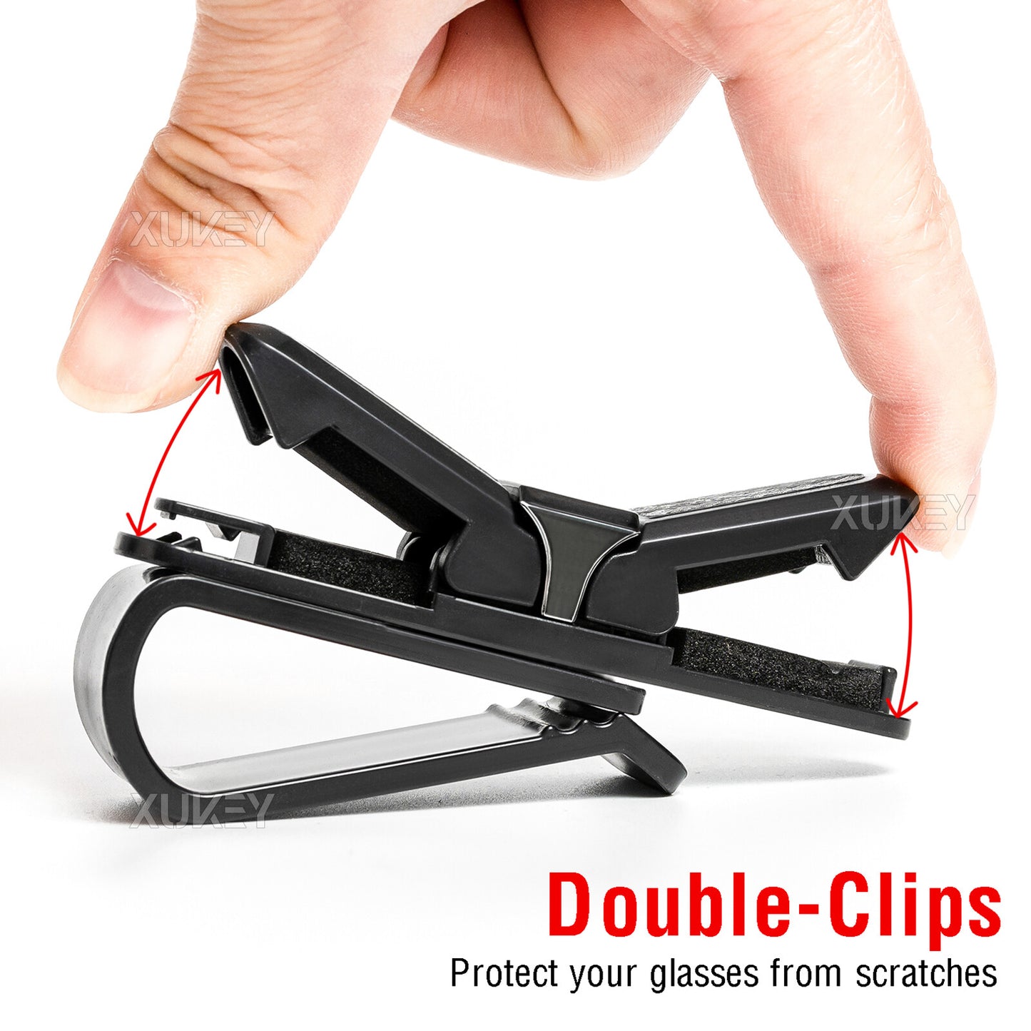 Universal Glasses Sunglasses Clip Holder Clamp Card for Sun Visor Auto Passenger Car