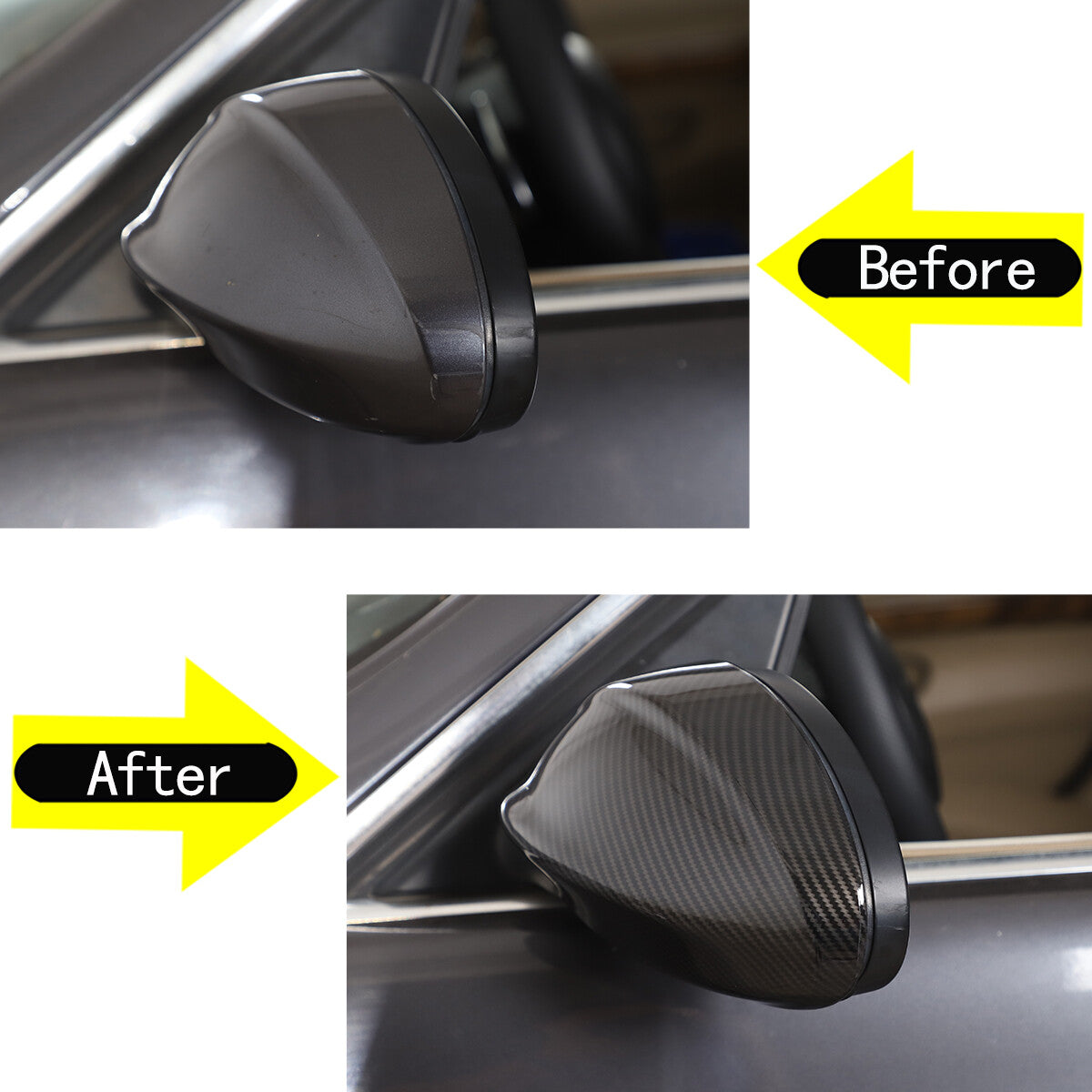 ABS carbon fiber mirror protective cover suitable for 3 E90 E91 E92 E93 328i 325i 335i LCI- n