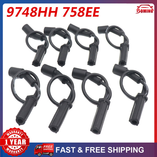 8x New 758EE AC Spark Plug Wire for Chevy Silverado GM Equipment Q