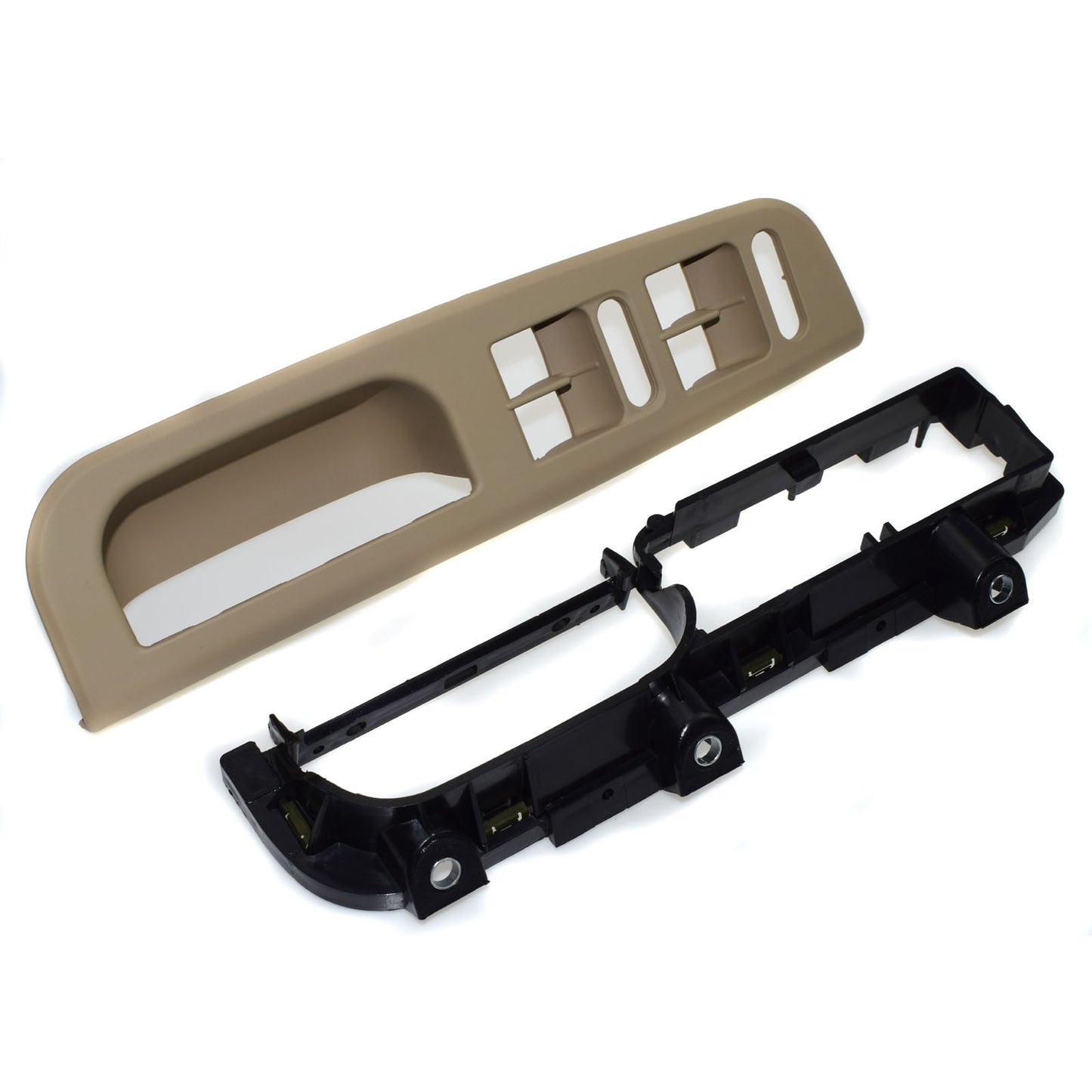 Set of 2: Front left switch bezel handle decorative bracket suitable for Passat MK4, beige. n