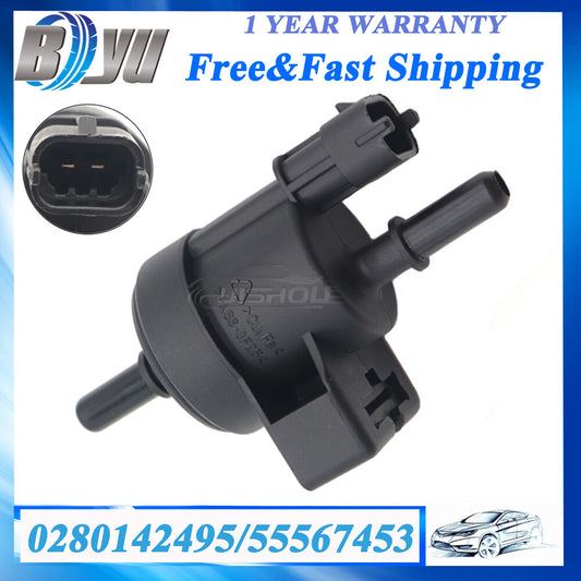 Vapor Canister Purge Valve For 0280142495 for Chevrolet Sonic 55567453 Black