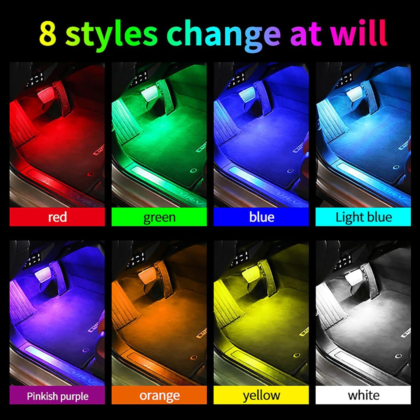 Car / Passenger Car LED Ambient Lighting Interior Lighting Light Bar App Control