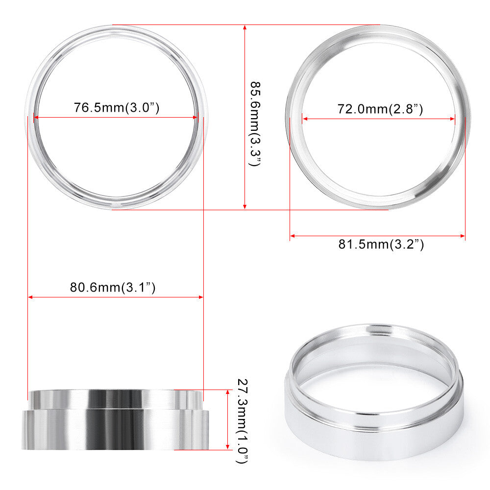 3.0inch Intercooler Exhaust V Band Clamp Quick Release HD Clamp Billet Aluminium