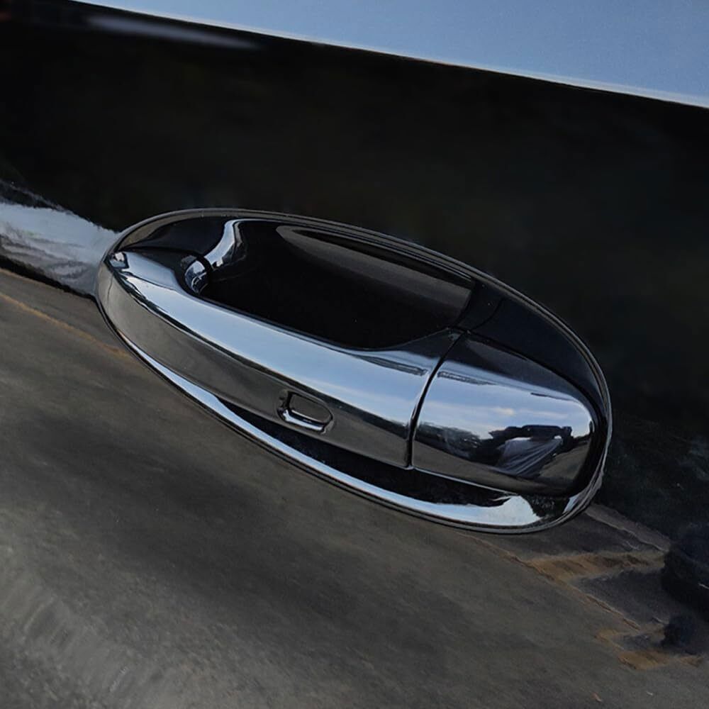 Gloss Black Out Exterior Side Door Handle Cover Trims for Benz GLE GLS 2020-2023