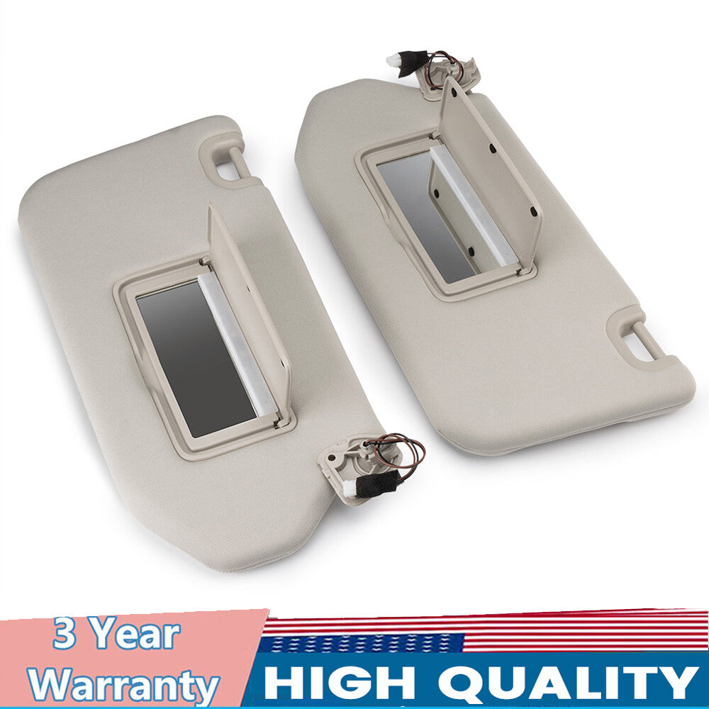 2-pack for 2013-2018 for Nissan Pathfinder beige left and right sun visors