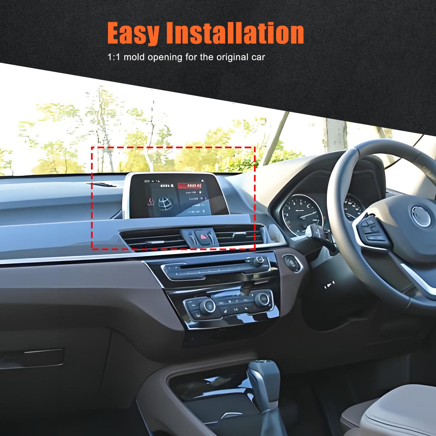 Front Grill Trim Protective Film Cover 4 pcs for Outlander 2023 2022 2024- v