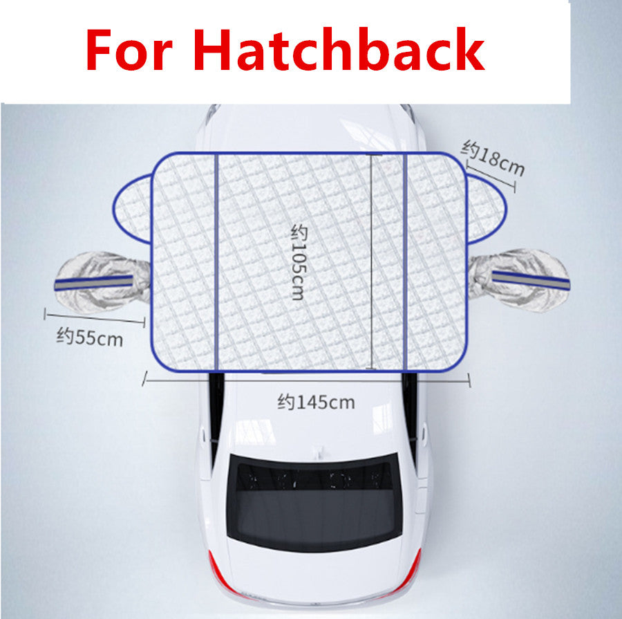 Magnetic Car Windshield Snow Cover Shield Ice Frost Protection For All Weathers Q