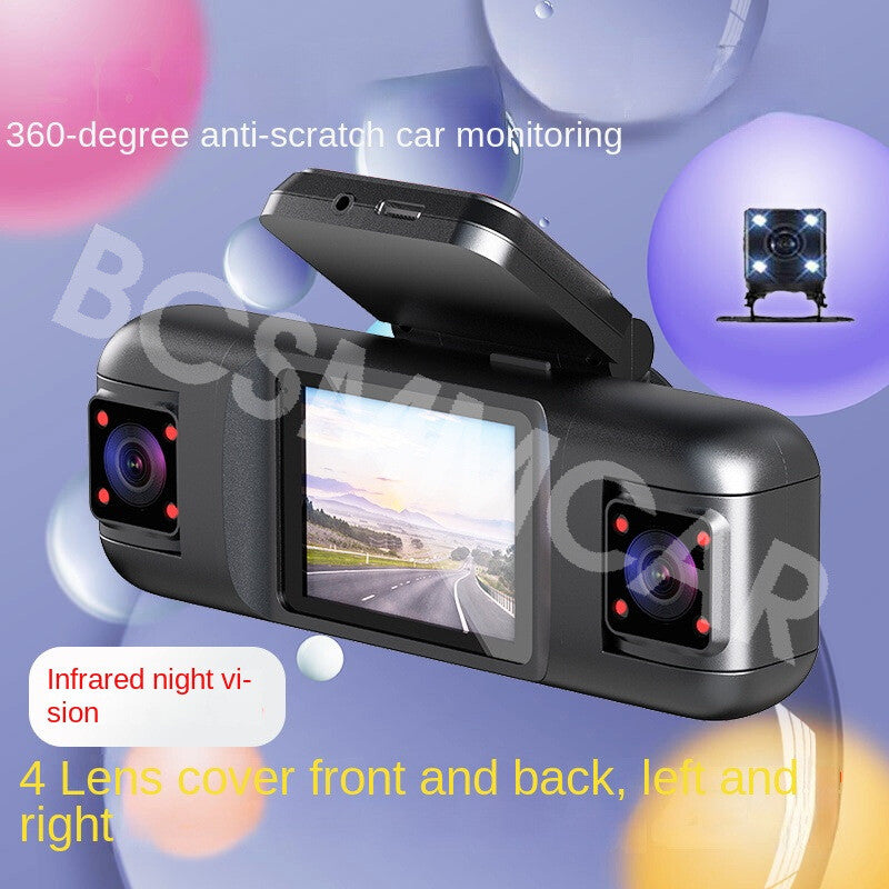 4 Lens FHD Car DVR Dash Cam Recorder G-Sensor Front Rear Left Right Camera