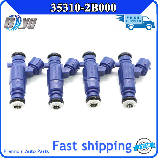 Package of 4 fuel injectors 35310-2B000 for Hyundai i20, i30, and for Kia Cee'D 1.4L (2007-18) v