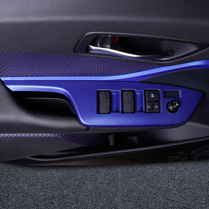 Carbon Fiber ABS Headlight Switch Button Frame Trim for Hyundai for Elantra 2021-23 v