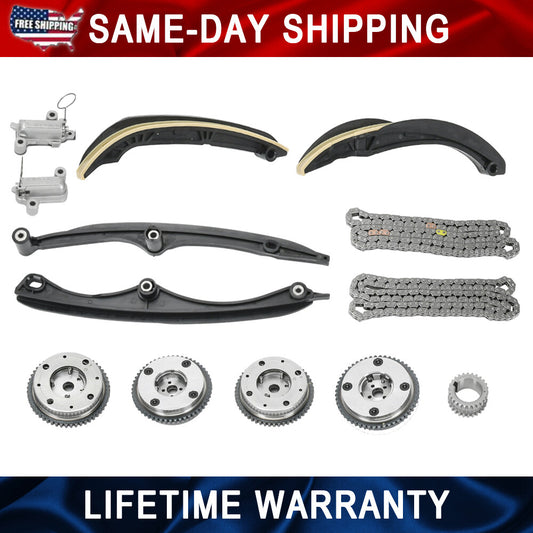 For 17-24 for Ford F150 3.5L Ecoboost Chains, Guides, Tensioners W/ PHASERS KIT
