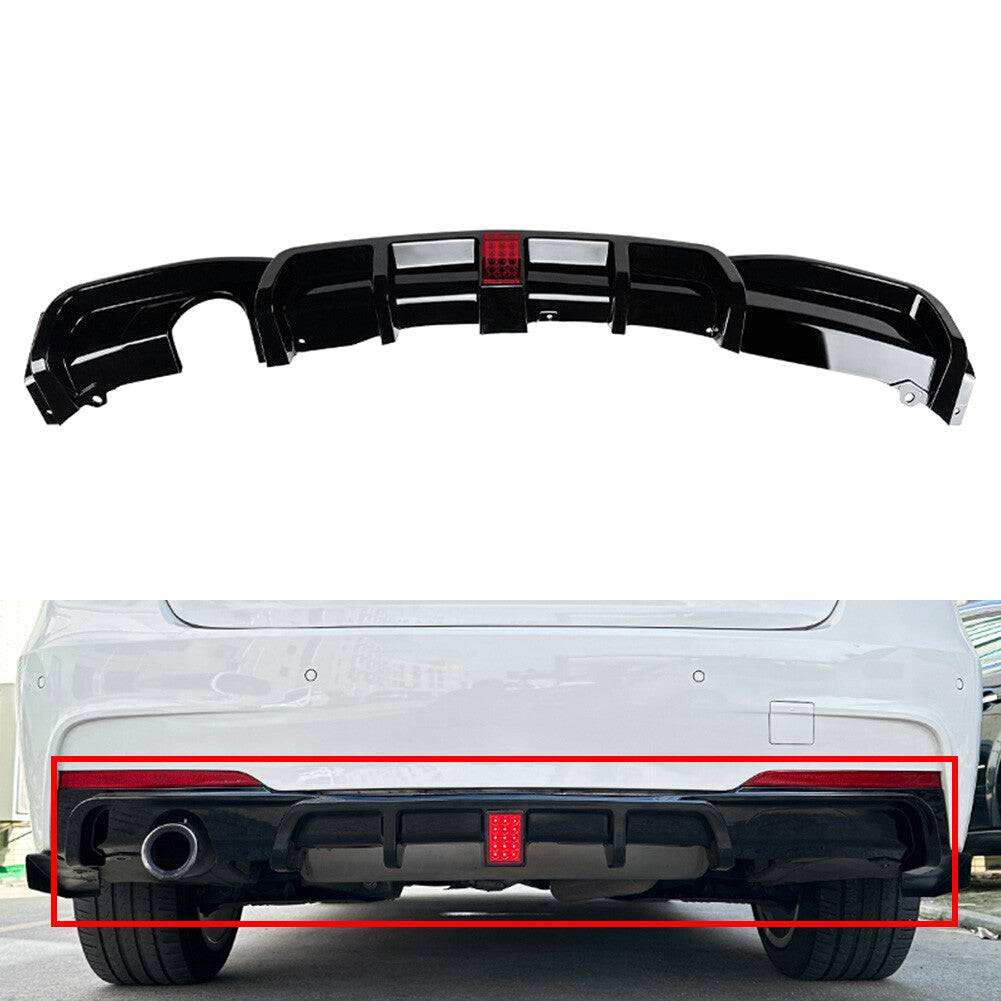Rear Bumper Protector Spoiler Lip for BMW 3 Series F30 F35 M Sport 12-19 14 Q