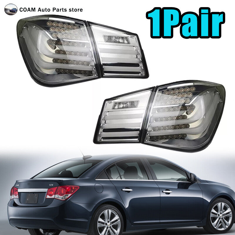 One set of LED taillights (DRL) and rear brake lights for Chevrolet for Cruze 2009-2015 models (smoked).