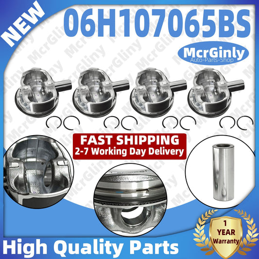 Piston and ring kit for Golf , for Passat , for Audi A4, A5, TT 1.8T, Φ3.25 inch 06H107065BS- n
