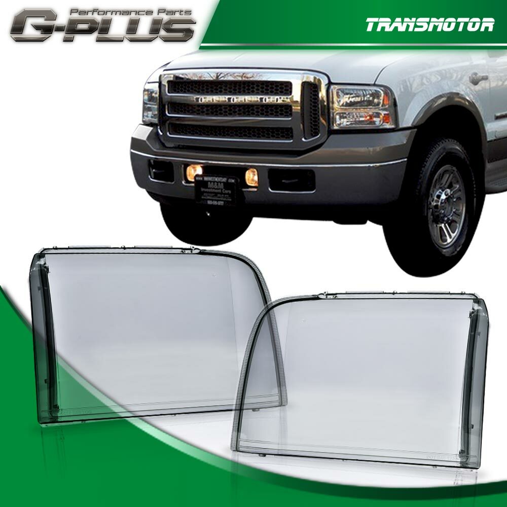 Suitable for 05-07 for F250 F350 F450 Overload Headlight Replacement Lens Smoke - v
