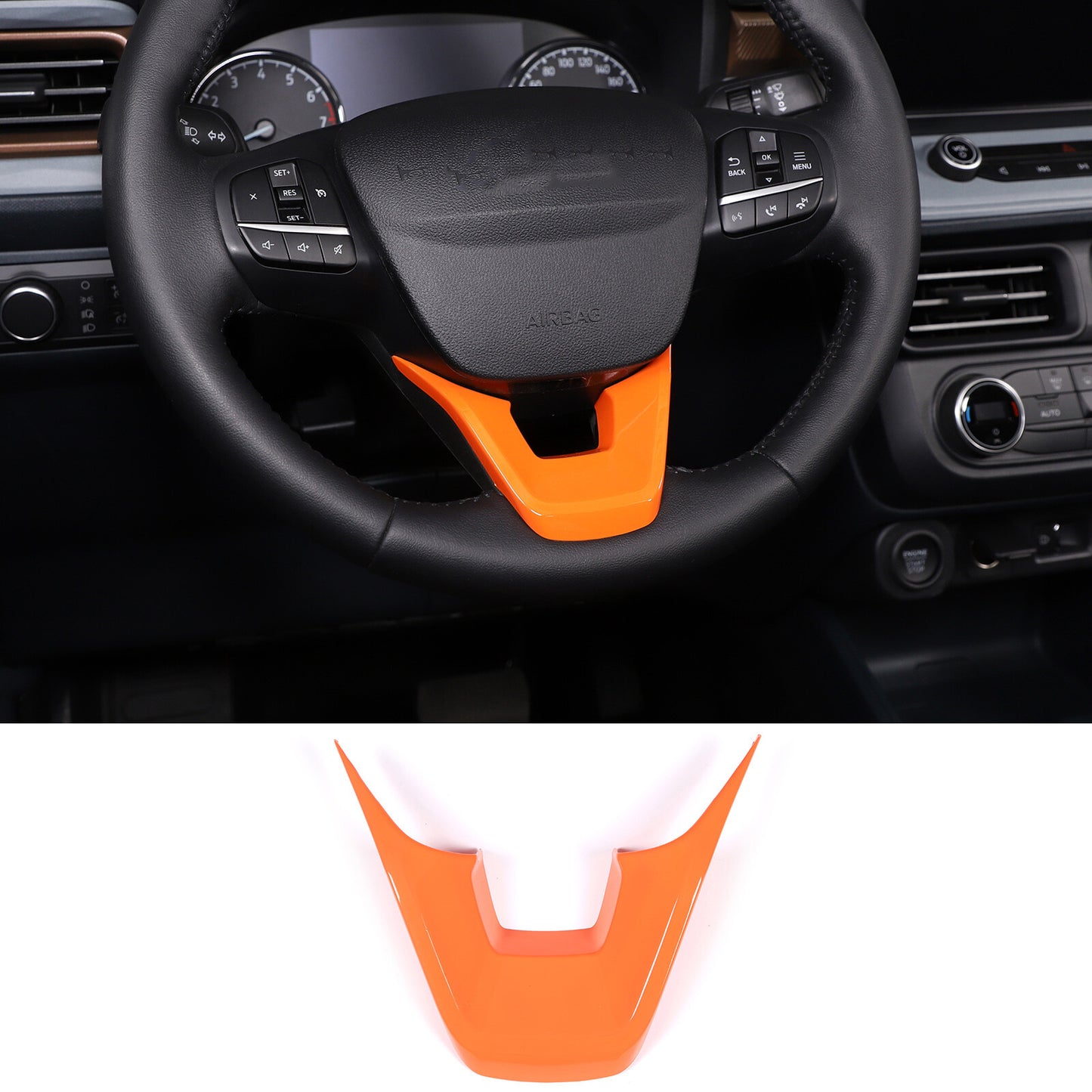 Red ABS Front Console Gear Shifter Panel Cover Trim for Corvette C7 2014-2019- v
