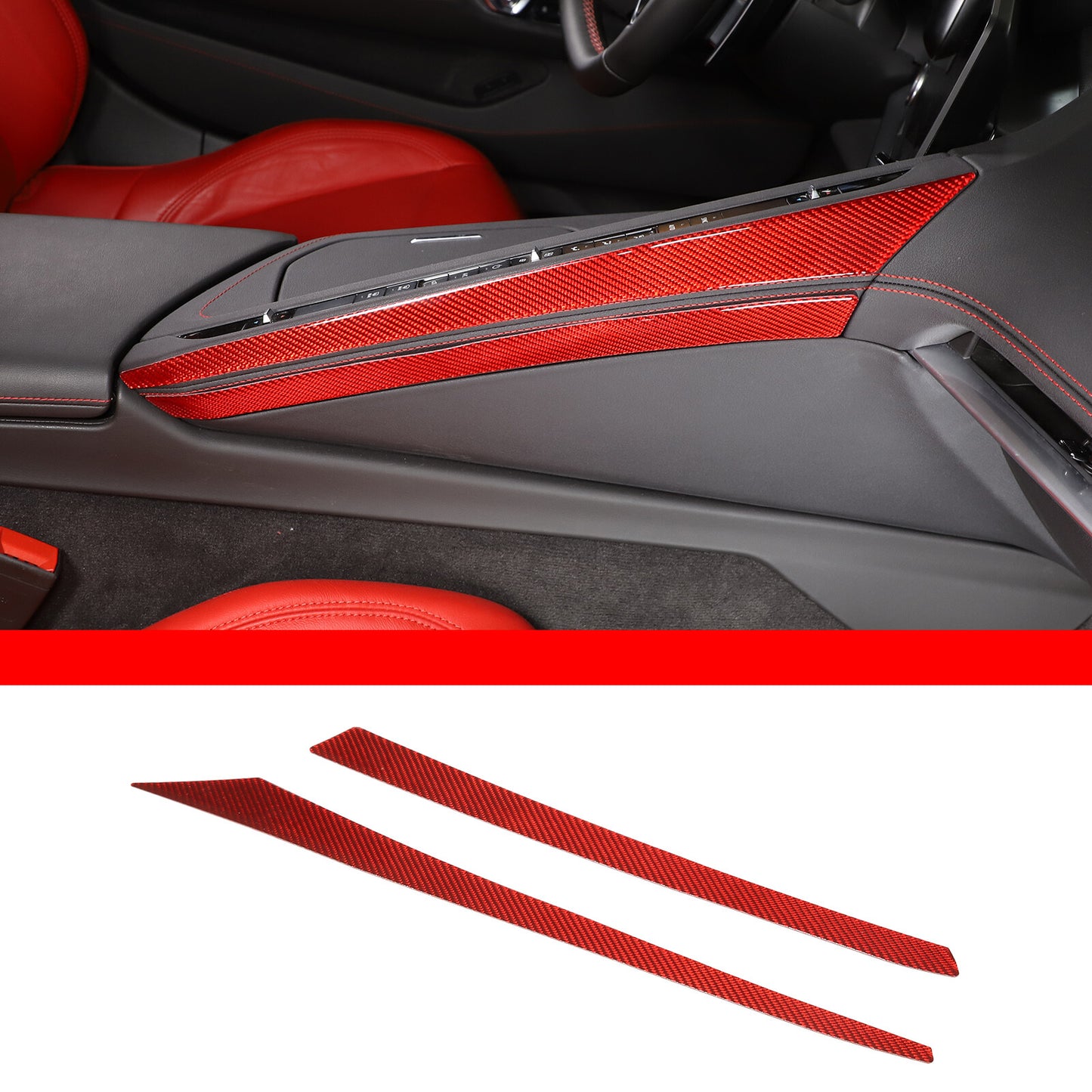 ABS Matte Black Steering Wheel Badge Ring Cover Trim for Corvette C6 2005 - 2013- v