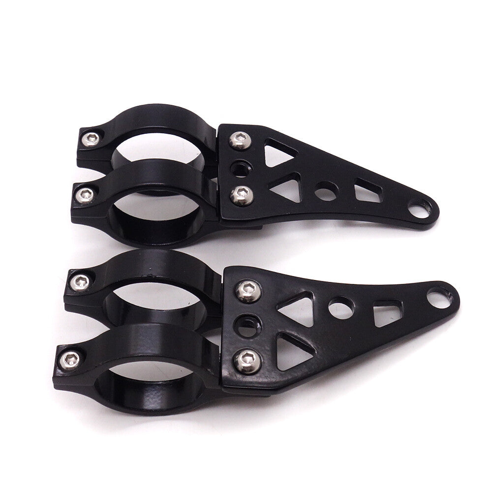 41mm Aluminum Motorcycle Headlight Mount Bracket Fork Clamps For Cafe Racer Q