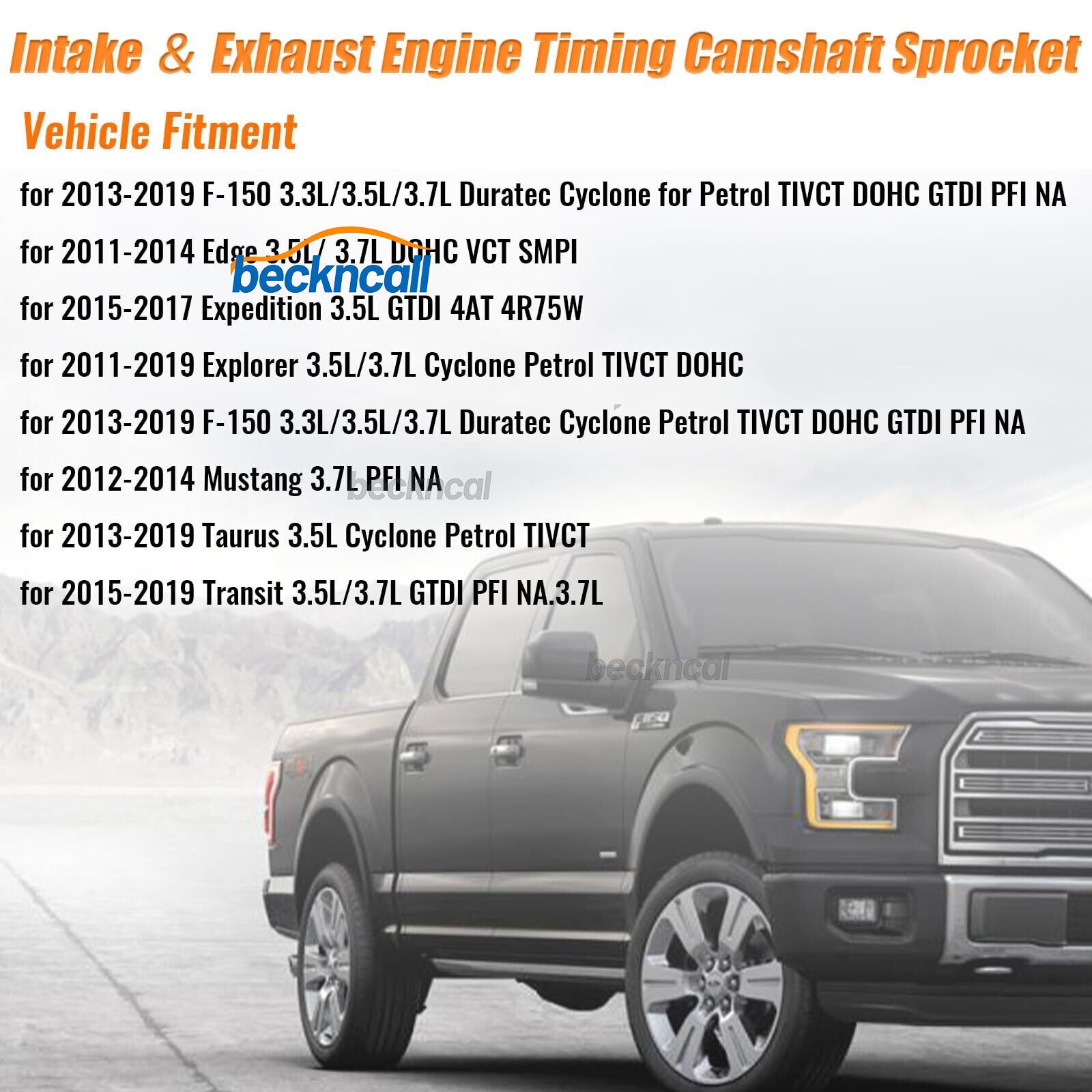 4pcs Camshaft Phaser Exh Int Set fit for Navigator F-150 for Ford for Lincoln for Mustang Taurus