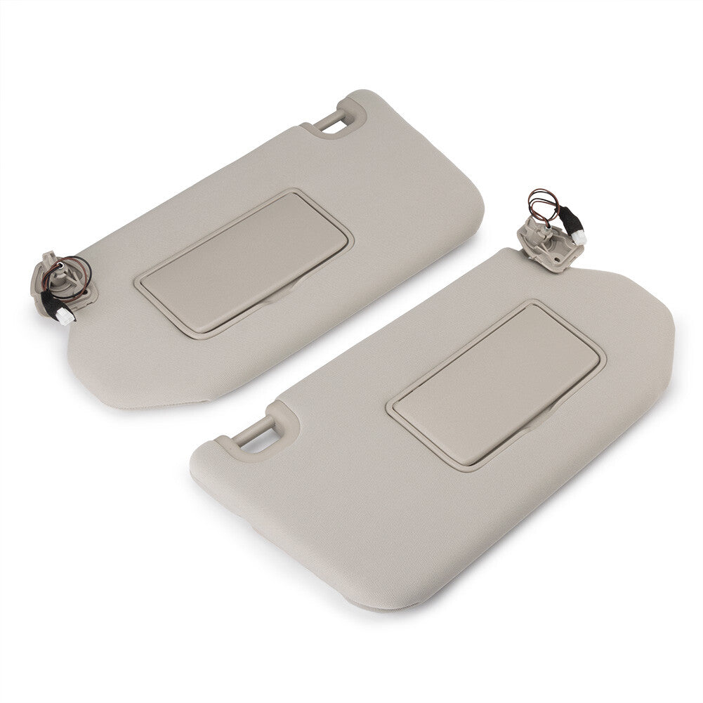2PC For 13-18 for Nissan Pathfinder 14-17 for Infiniti QX60 Left Right Beige Sun Visor