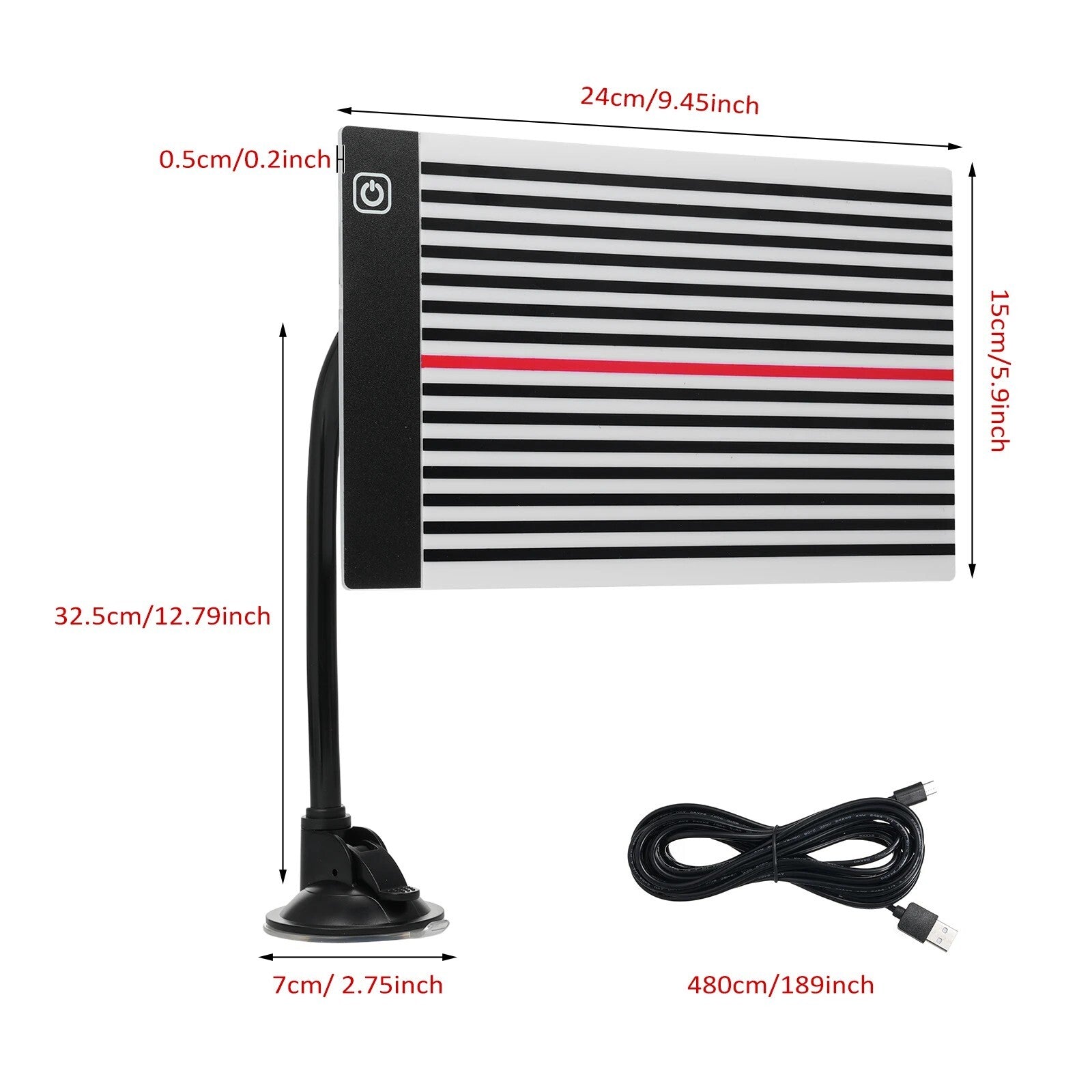 Lined Light Reflector Panel for Paintless Dent Repair, Portable Light Panel v