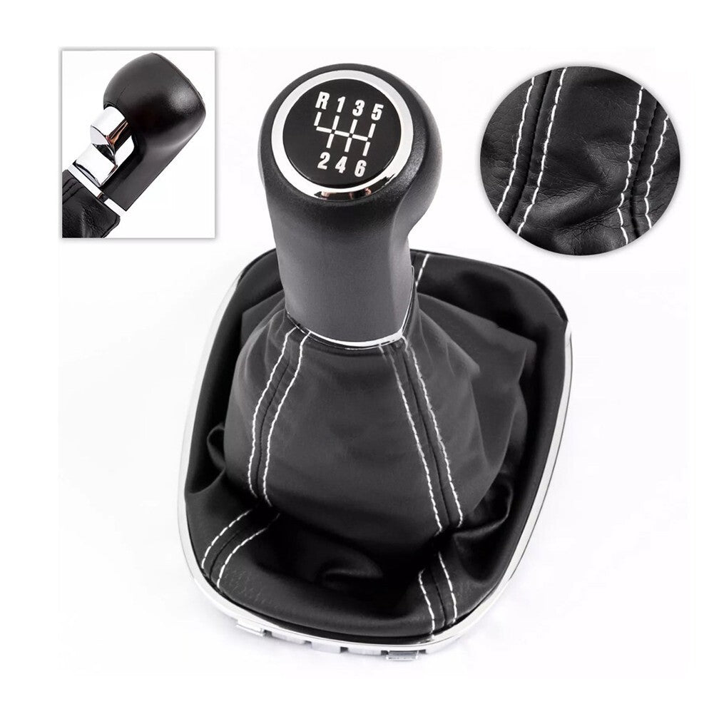 for Opel for Corsa D S07 2006-2014 shift button + shift cuff black 6 speed v