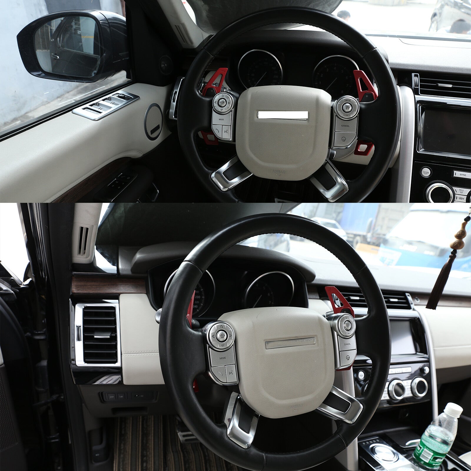 Car steering wheel button cover trim for 2014-2017 for Land Rover for Range Rover Sport. n