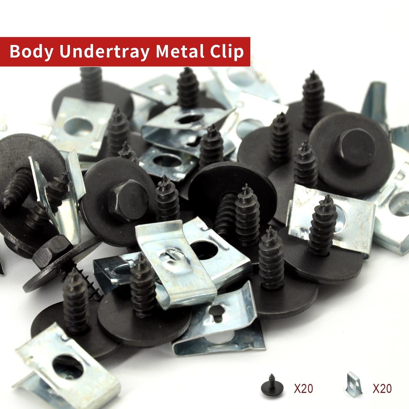 40x parts underrun protection underbody engine protection kit clip for BMW 3 Series E46