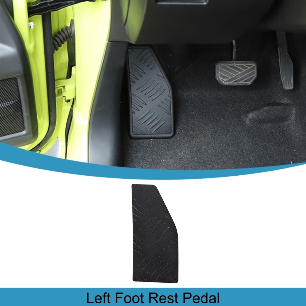 Black Car Pedal Left Foot Rest Pedal Gasket Cover Trim for Suzuki for Jimny 2019-23
