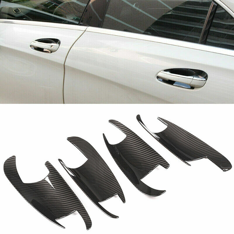 4 * Carbon fiber ABS door handle cup covers suitable for ML, GLK, GLS, and GLE models. n