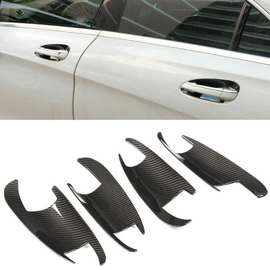 4 * Carbon fiber ABS door handle cup covers suitable for ML, GLK, GLS, and GLE models. n