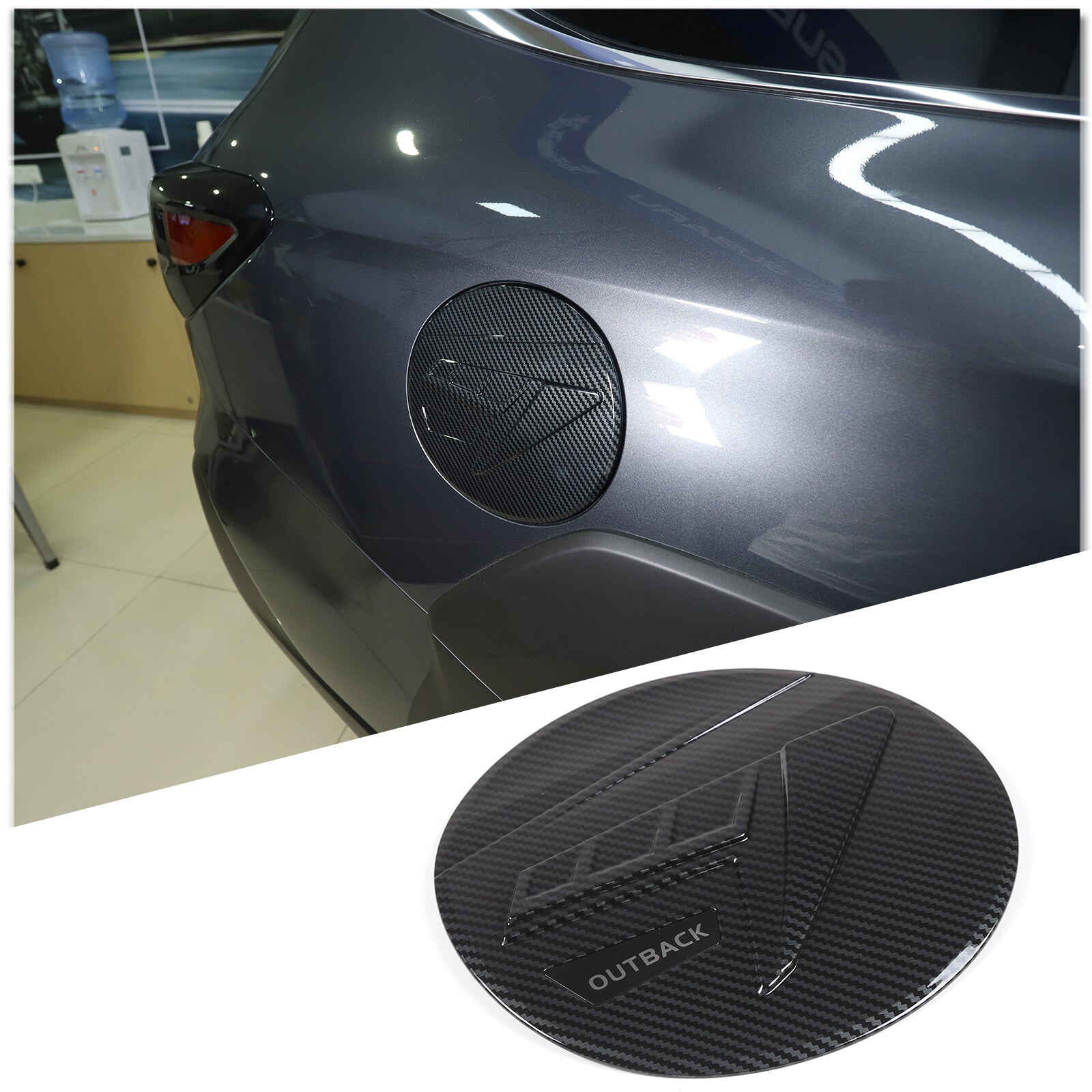 Car fuel filler door cover/fuel tank cap trim for Subaru Inland 2020 - 2023
