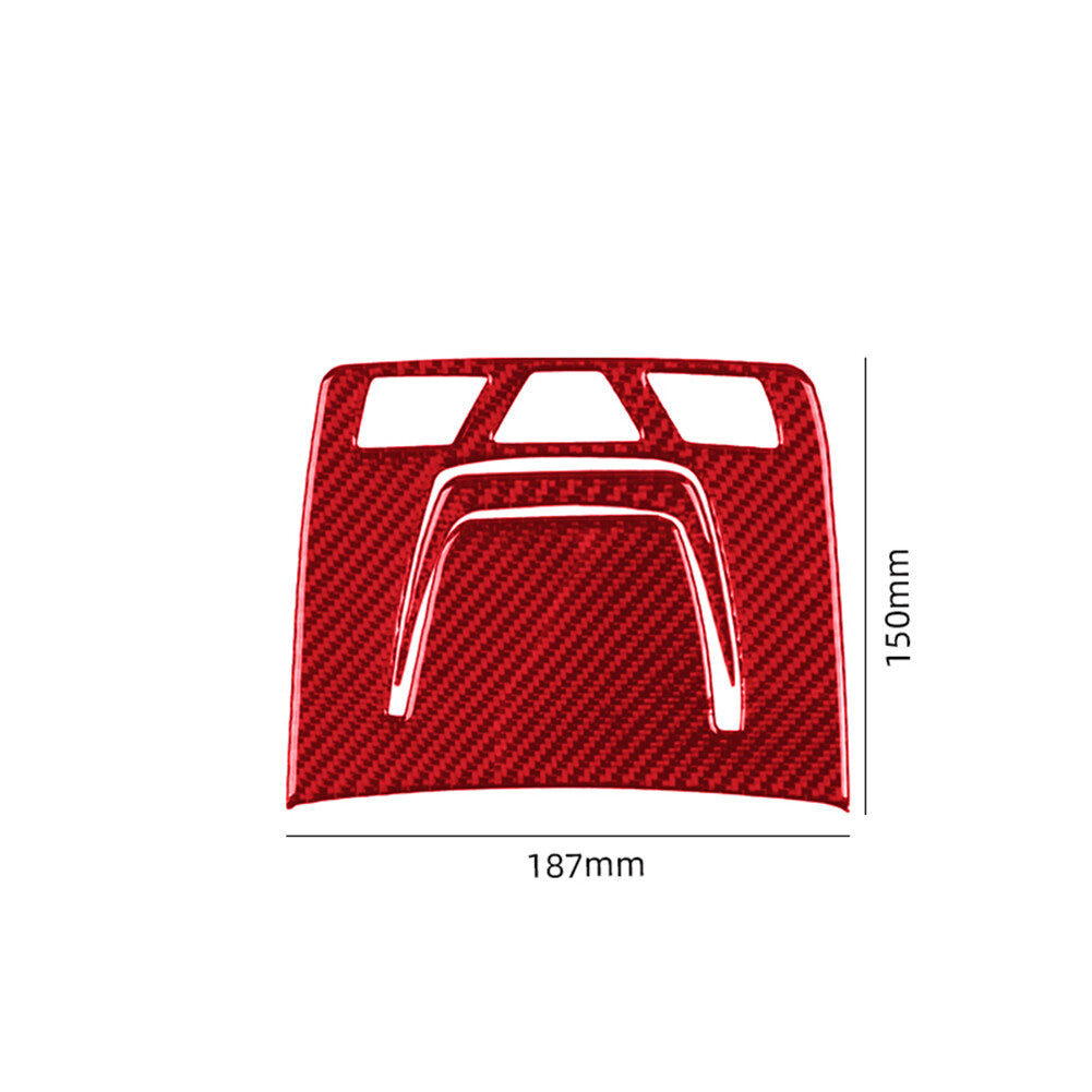 2X Carbon Fiber Center Console Side Cover Trim For Explorer 2020-2023 v