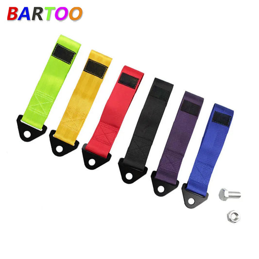 28cm Universal Tow Strap Towing Rope High Strength Nylon for JDM Racing Car Q