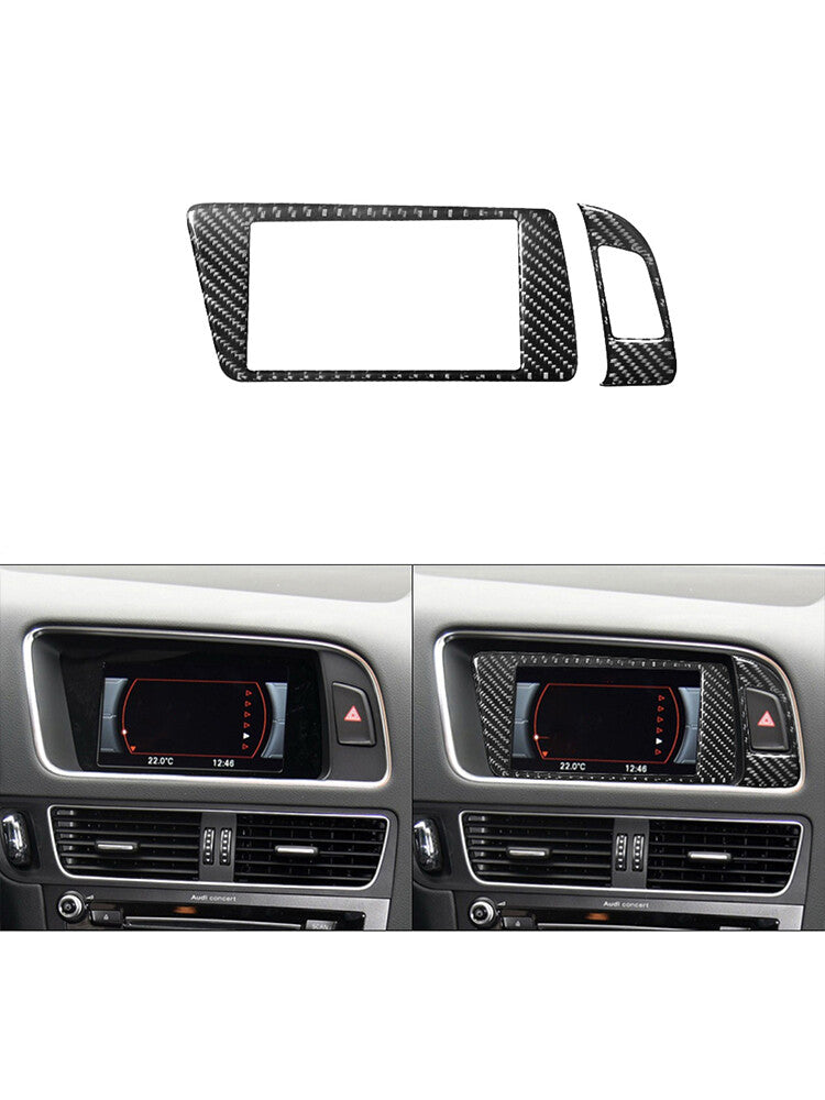 Red Carbon Fiber Rear Window Lift Panel Trim Cover Type B For F150 2004-08 v