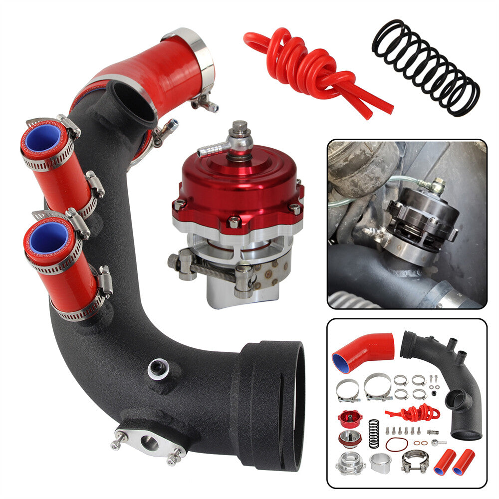 Intake Turbo Pipe BOV Kit for BMW N54 E82 E88 335i 335xi E90 E91 E92 E93 Red