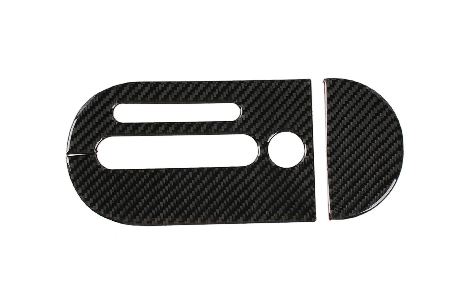 for Jeep for Wrangler JK 07-10 Gear Shift Panel Cover Trim Carbon Fiber 2-PACK