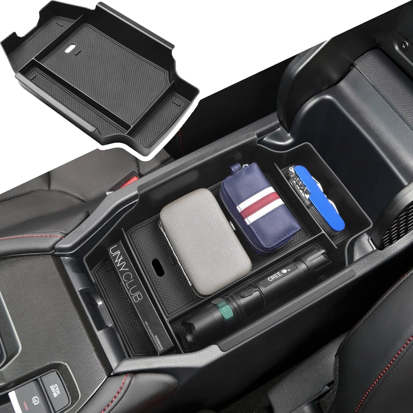 for Honda for Accord EX LX 2023-2025 Center Console Organizer Armrest Storage Box Q