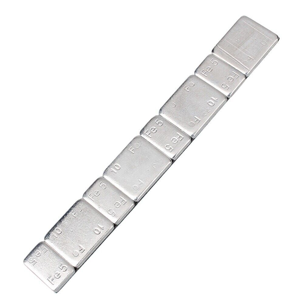 For Auto Car Truck Motor Van Strip Stick on Wheel Balance Weights Silver 10x Q