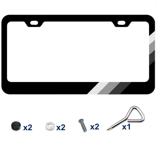 1* for Toyota for Sienna Accessory Tri 3 Color Car License Plate Tag Frame Cover