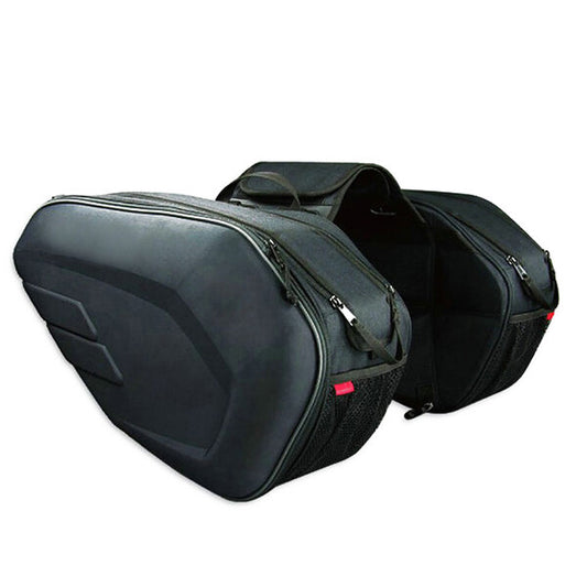 Motorcycle Saddle Bag 36-58L Waterproof Helmet Bag Luggage Side Pocket v