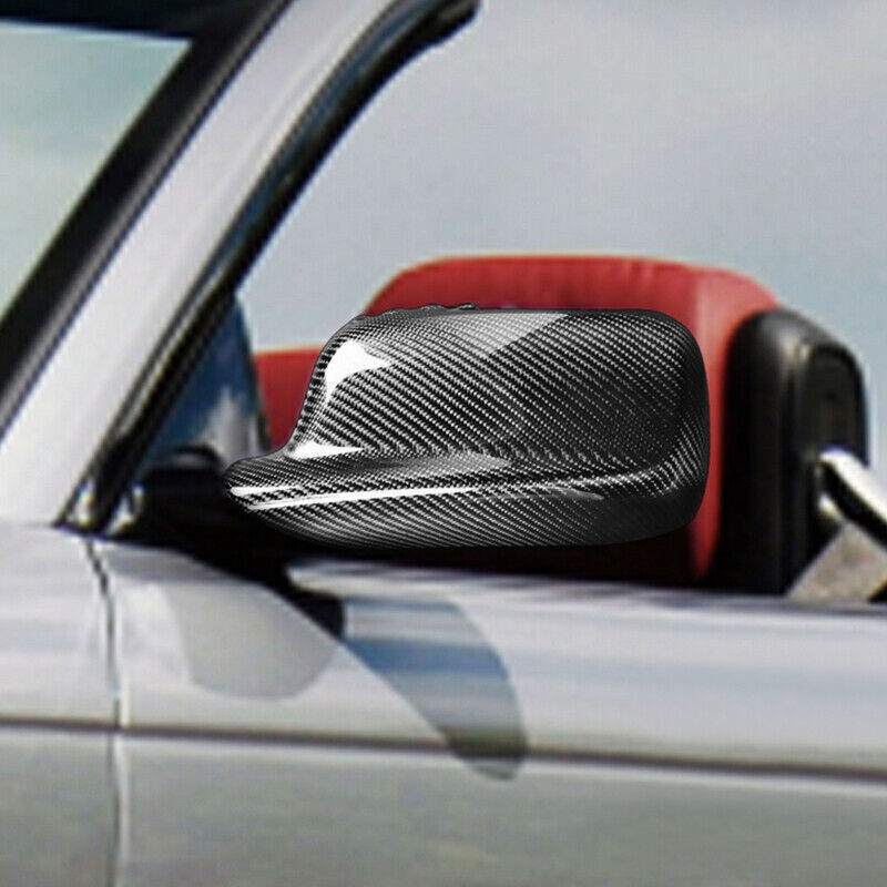 For 2 Door for BMW 3 Series E46 2098-05 Real Carbon Fiber Car Side Mirror Cover Caps