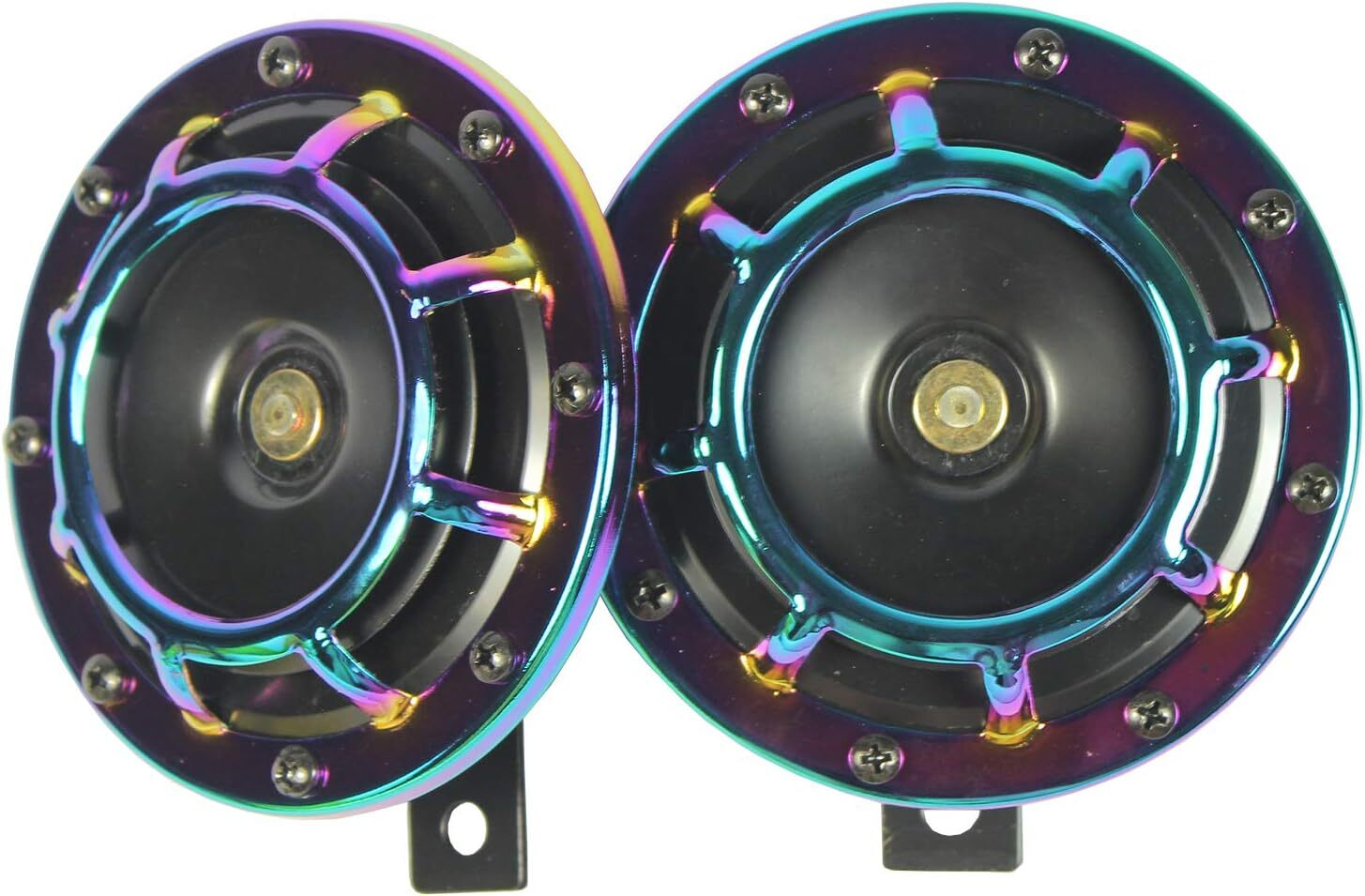 12V Neo Electric Compact Car Horn, Super Loud and Pitchy, Perfect for BBQ Grills, 335Hz/435Hz