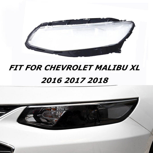 Left Headlight Lens Headlamp Shell Cover for Chevrolet Malibu XL 2016 2017 2018