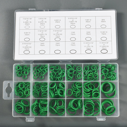 270 Pieces O-Ring Rubber Assortment Kit Set with Holder Case SAE and Metric Q